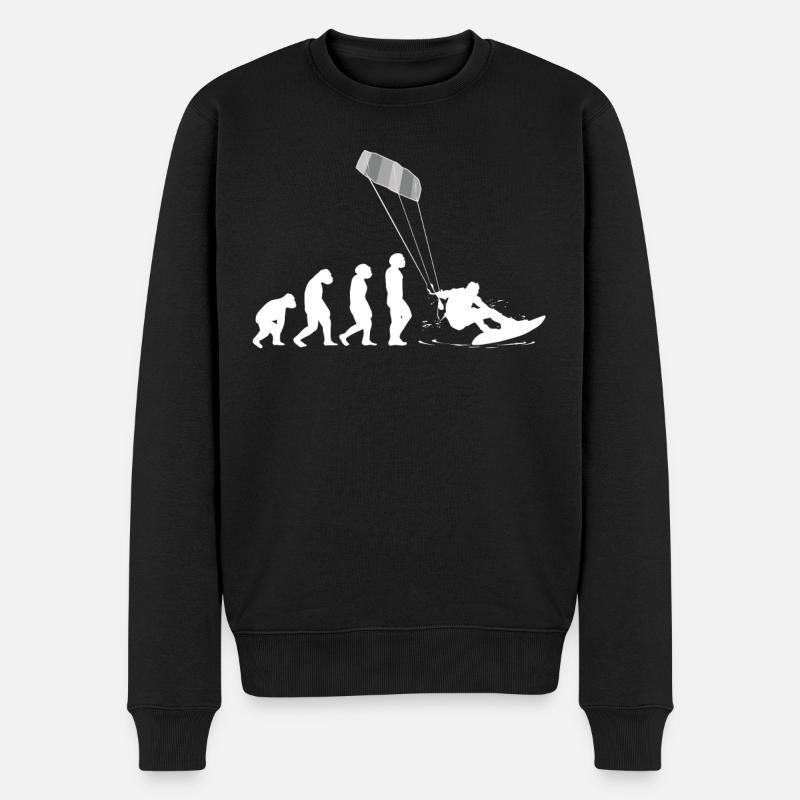 Kitesurf Kiteboard Kitesurfing Kite-Surf Evolution - Pull Premium bio Homme - noir