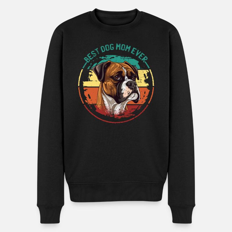 Boxer Race De Chien Boxer Maman Accessoires Propriétaire De Chien - Pull Premium bio Homme - noir