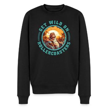 Parcs d’attractions, fête foraine, fête foraine - Pull Premium bio Homme - noir - Devant - Nico (187cm)