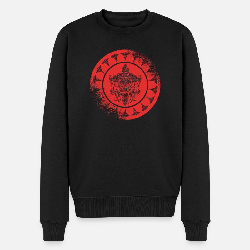 Surgical-Technical Assistant - Men's Premium Organic Jumper - black
