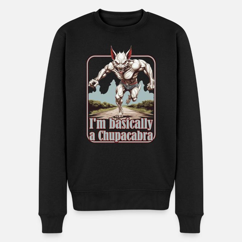 Cryptozoologistes, marathoniens, coureurs de course - Pull Premium bio Homme - noir