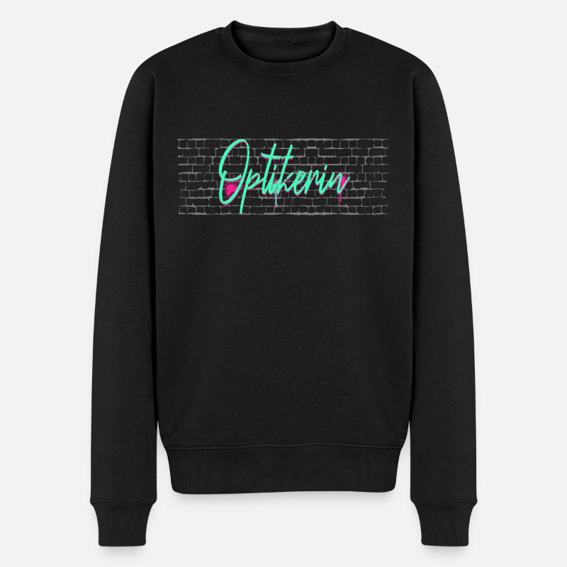 Optiker Abschluss-Geschenk Optikerin - Männer Premium Bio Pullover - Schwarz