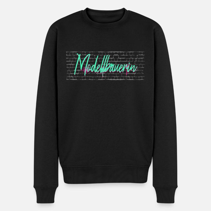 Technischer Abschluss-Geschenk Modellbauerin - Männer Premium Bio Pullover - Schwarz