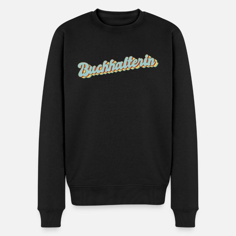 Buchhaltung Abschluss-Geschenk Buchhalterin - Männer Premium Bio Pullover - Schwarz
