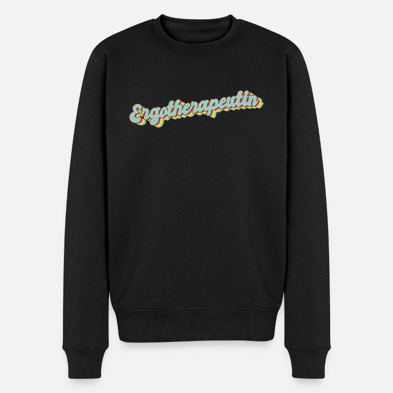 Ergotherapie Abschluss-Geschenk Ergotherapeutin - Männer Premium Bio Pullover - Schwarz