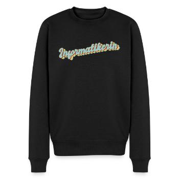 Programmierer Abschluss-Geschenk Informatikerin - Männer Premium Bio Pullover - Schwarz - Vorne - Nico (187cm)