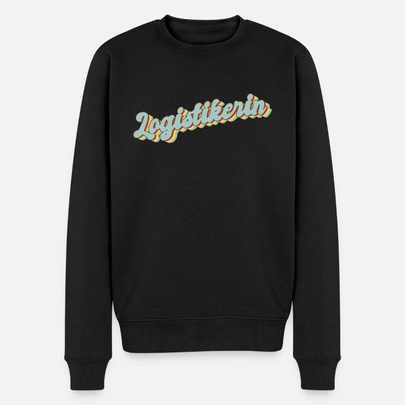 Logistik Abschluss-Geschenk Logistikerin - Männer Premium Bio Pullover - Schwarz