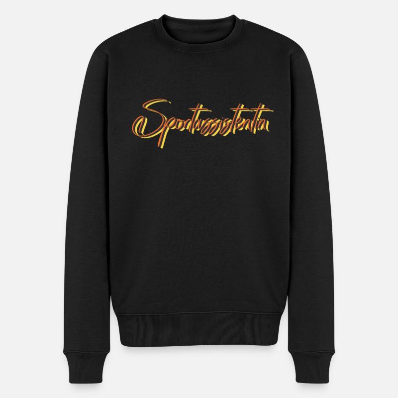 Co-Trainer Abschluss-Geschenk Sportassistentin - Männer Premium Bio Pullover - Schwarz