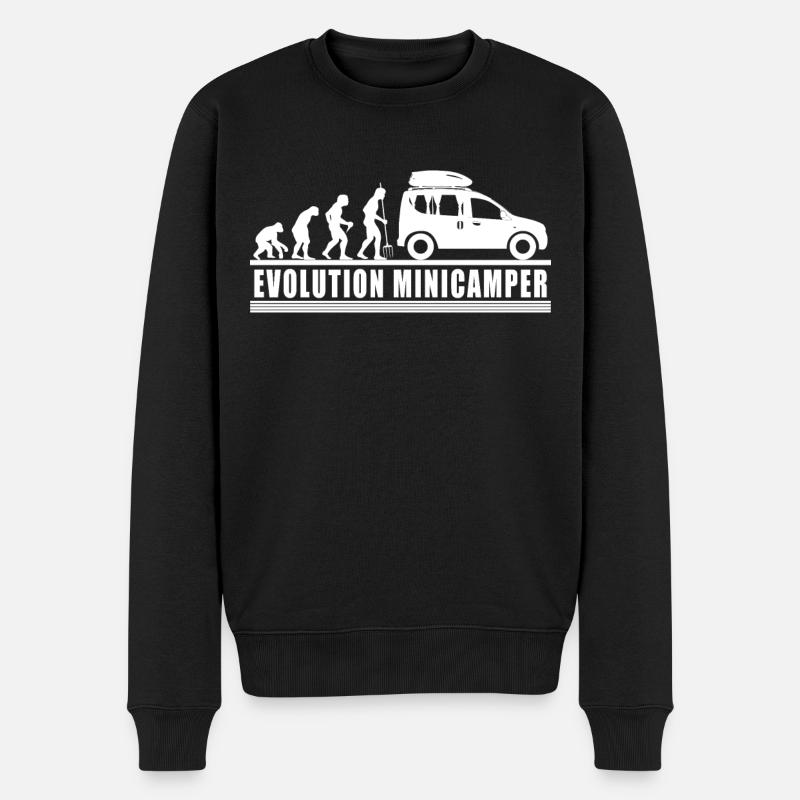 Evolution Minicamper Camping-Camper Microcamper - Männer Premium Bio Pullover - Schwarz