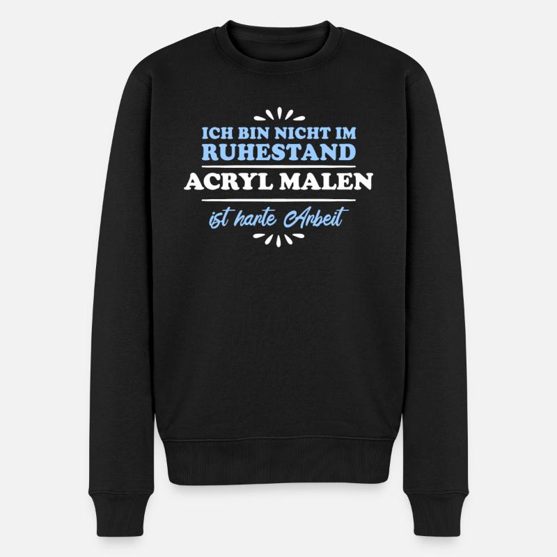 Pensionné Retraite Retraité Acrylique - Pull Premium bio Homme - noir