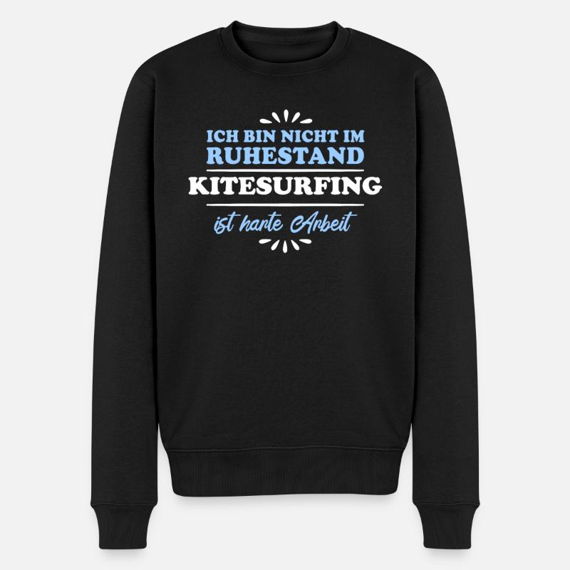 Retraité Retraité Kitesurf - Pull Premium bio Homme - noir