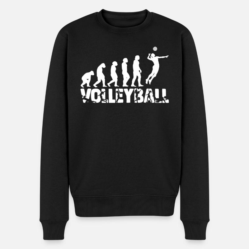 Evolution Volleyball Ball Volleyballer Volleyball - Männer Premium Bio Pullover - Schwarz