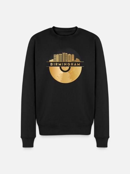Disque Vinyle Skyline-Angleterre-Birmingham - Pull Premium bio Homme - noir