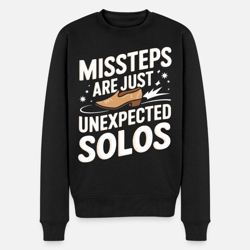Line Dancing Dancing Dancers - Men's Premium Organic Jumper - black