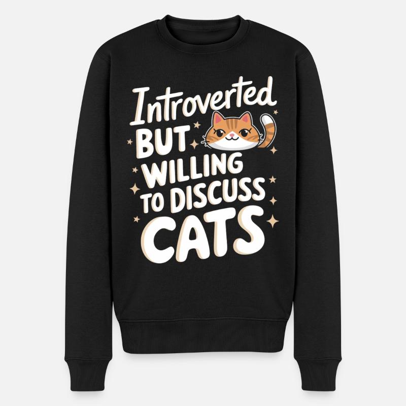 Introverti, antisocial, introverti - Pull Premium bio Homme - noir