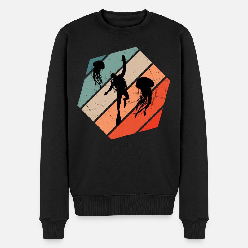 Plongeur Plongée sous-marine Plongeurs Hommes - Pull Premium bio Homme - noir