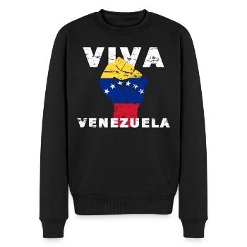 Viva Venezuela Poing - Pull Premium bio Homme - noir - Devant - Nico (187cm)
