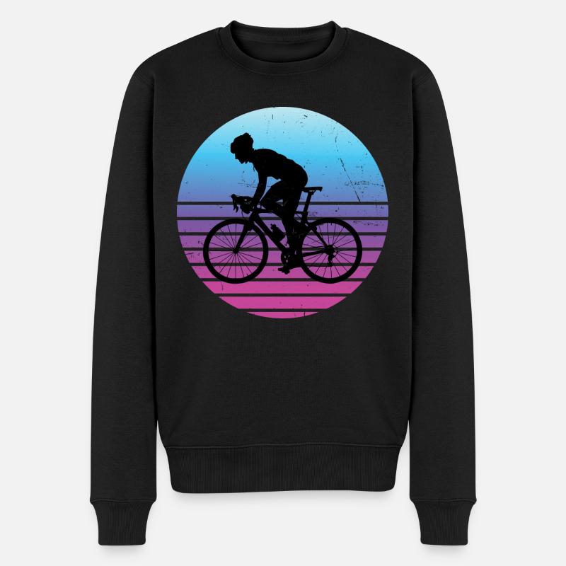 Rennradfahrer Rennrad Rennradfahren Herren - Männer Premium Bio Pullover - Schwarz