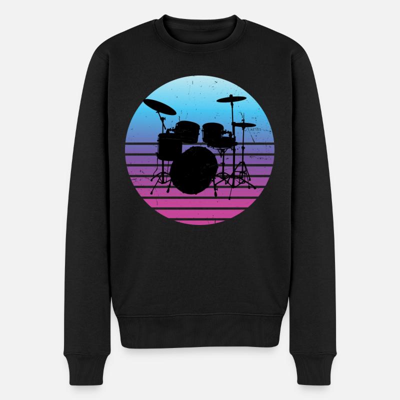 Batteur Femmes Batteur - Pull Premium bio Homme - noir