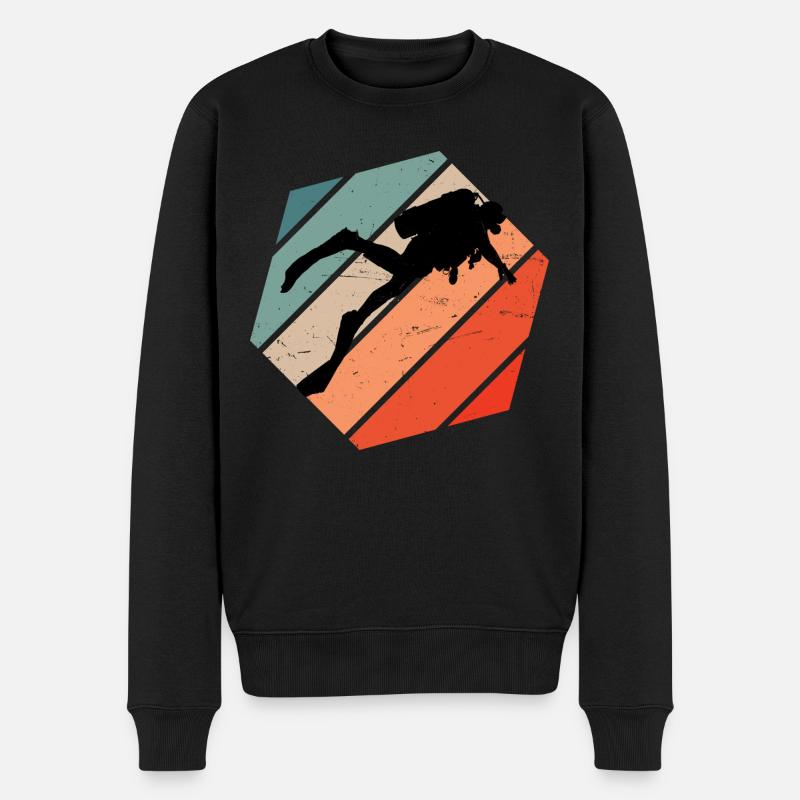 Scuba Diver Scuba Diving Dames - Pull Premium bio Homme - noir