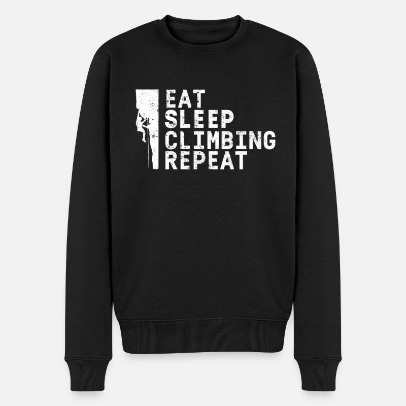 Manger sommeil Scalaire Répétition - Pull Premium bio Homme - noir