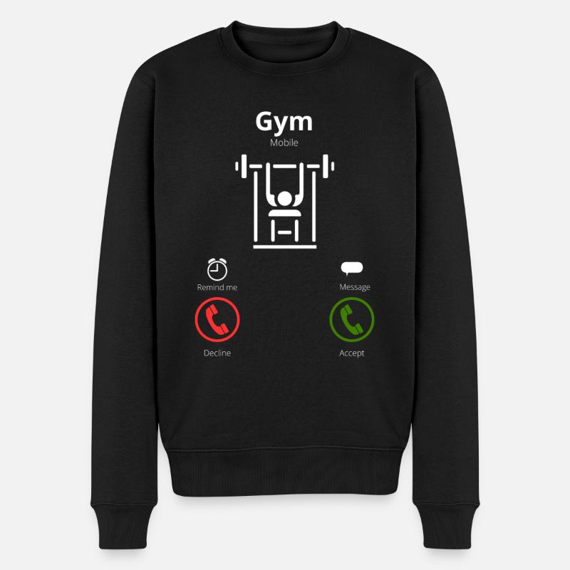 Le gymnase m’appelle - Pull Premium bio Homme - noir