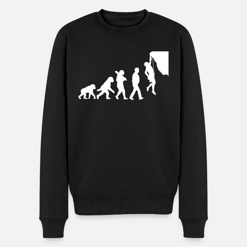 Évolution de l’escalade - Pull Premium bio Homme - noir
