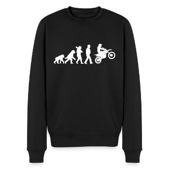 Evolution of motorcycles - Men's Premium Organic Jumper - black - Front - Nico (187cm)