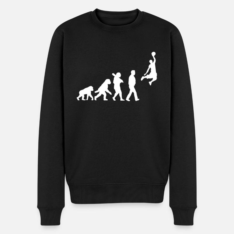 Évolution du basketball - Pull Premium bio Homme - noir