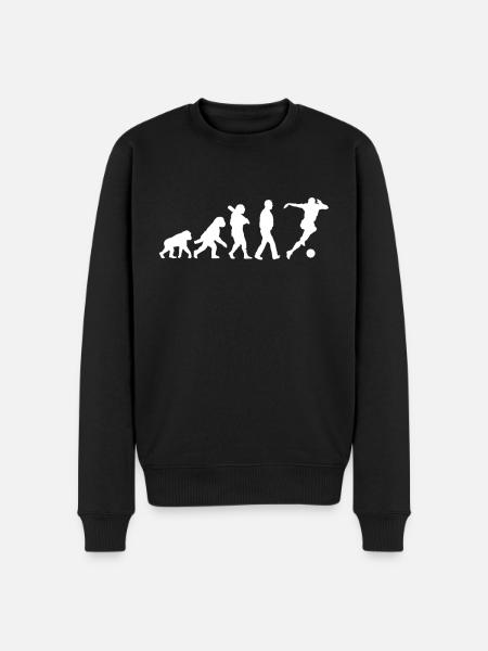 Evolution of football - Men's Premium Organic Jumper - black