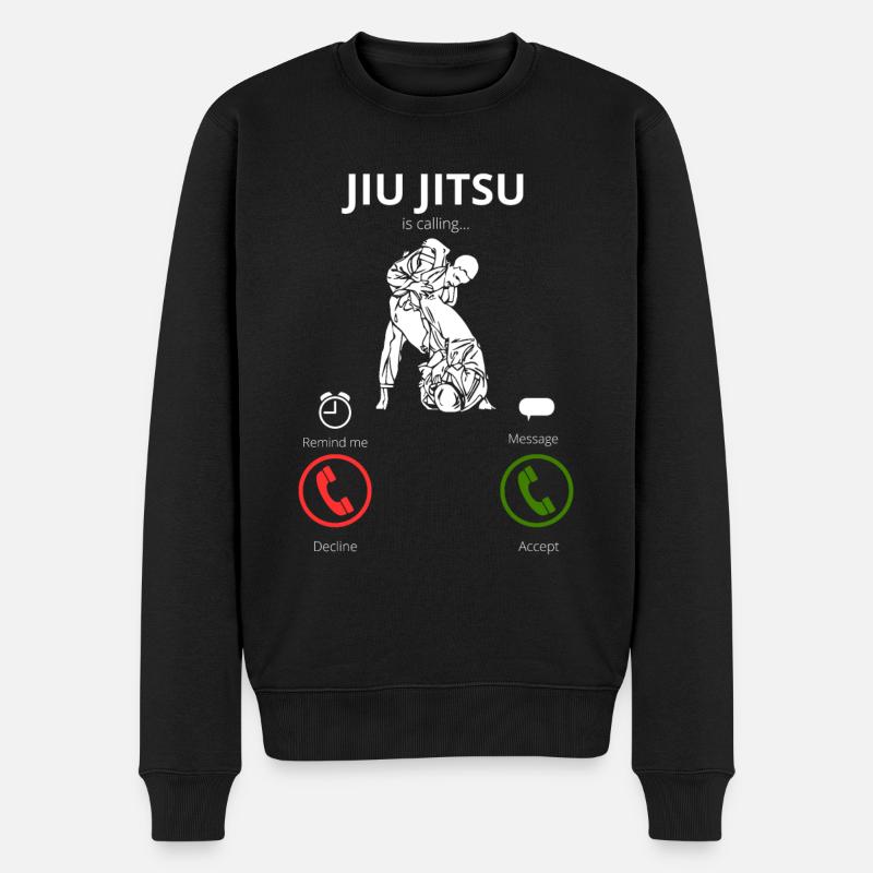 Jiujitsu m’appelle - Pull Premium bio Homme - noir
