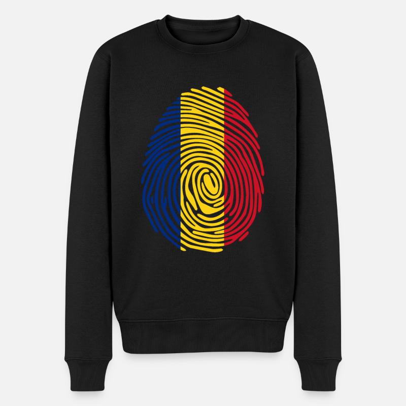 Rumänische DNA - Männer Premium Bio Pullover - Schwarz