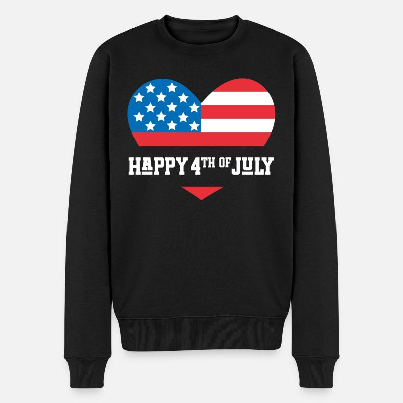 Joyeux 4 juillet - Pull Premium bio Homme - noir