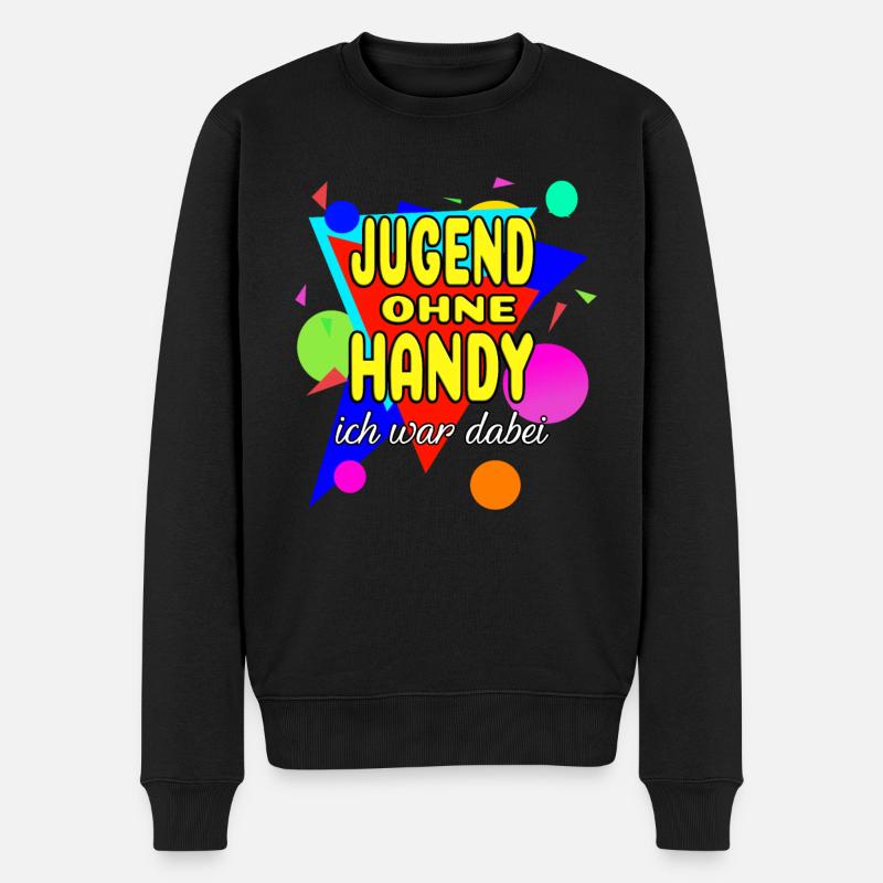 Jugend Ohne Handy - Ich War Dabei - Männer Premium Bio Pullover - Schwarz