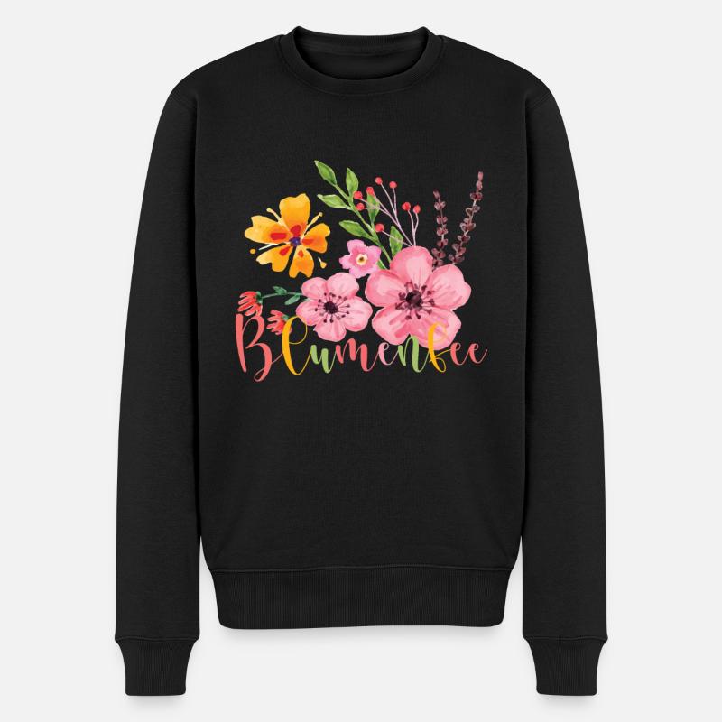 Blumenfee Blumen Florist Floristin Floristik - Männer Premium Bio Pullover - Schwarz