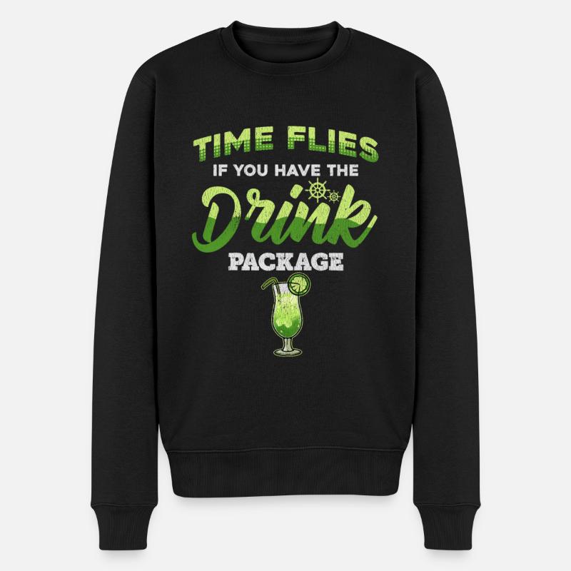 1. Kreuzfahrt-Design-Geschenk für erste Zeit Kreuzer - Männer Premium Bio Pullover - Schwarz