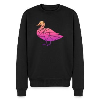 Enten Schwimmen Fliegen Watscheln Gummiente Ente - Männer Premium Bio Pullover - Schwarz - Vorne - Nico (187cm)