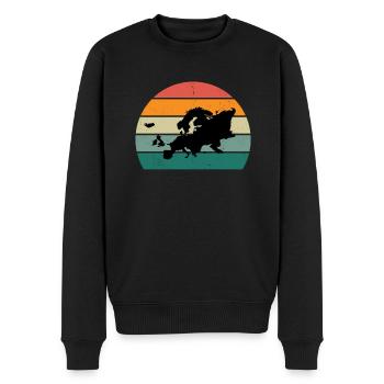 Union européenne Continent Europe centrale Europe - Pull Premium bio Homme - noir - Devant - Nico (187cm)