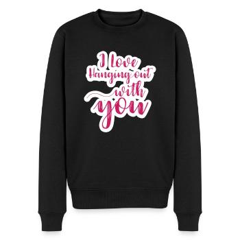 Paresse paresseux Fatigue lente, sommeil lent - Pull Premium bio Homme - noir - Devant - Nico (187cm)
