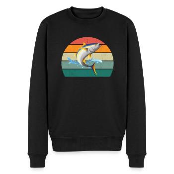 Fische Mondfisch manta Thunfisch Wasser Meer Ozean - Männer Premium Bio Pullover - Schwarz - Vorne - Nico (187cm)
