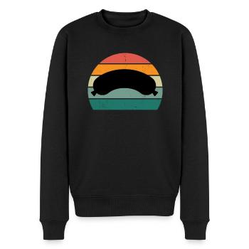 Butcher Fleischer Wurst rind Fleischerei Fleischerei Fleisch - Men's Premium Organic Jumper - black - Front - Nico (187cm)