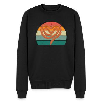 Butcher Fleischer Wurst rind Fleischerei Fleischerei Fleisch - Men's Premium Organic Jumper - black - Front - Nico (187cm)