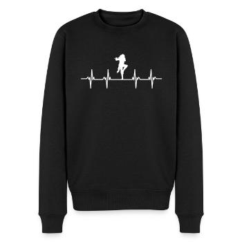 Flûte Flûte Flûte Flûtiste Joueur de Flûte Flûte Flûte - Pull Premium bio Homme - noir - Devant - Nico (187cm)