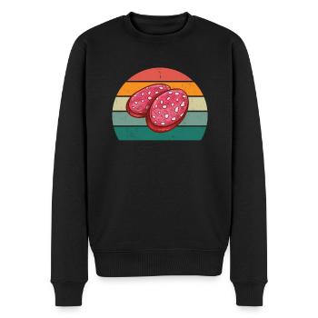 Butcher Fleischer Wurst rind Fleischerei Fleischerei Fleisch - Men's Premium Organic Jumper - black - Front - Nico (187cm)