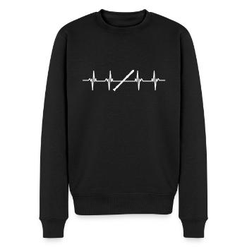 Flûte Flûte Flûte Flûtiste Joueur de Flûte Flûte Flûte - Pull Premium bio Homme - noir - Devant - Nico (187cm)