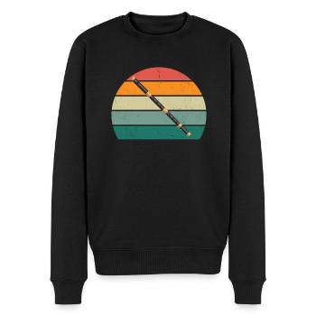 Flûte Flûte Flûte Flûtiste Joueur de Flûte Flûte Flûte - Pull Premium bio Homme - noir - Devant - Nico (187cm)