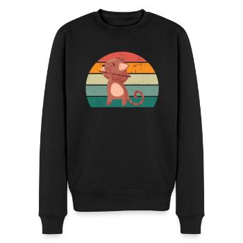 Flûte Flûte Flûte Flûtiste Joueur de Flûte Flûte Flûte - Pull Premium bio Homme - noir - Devant - Nico (187cm)