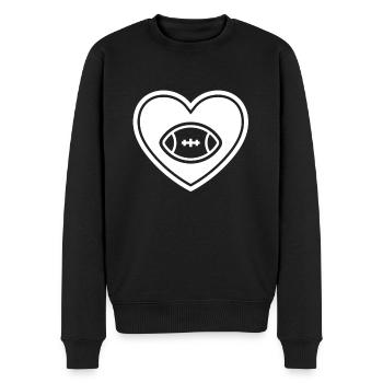 Quarterback Runningback Offense Defence Football - Men's Premium Organic Jumper - black - Front - Nico (187cm)