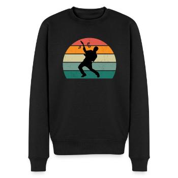 Guitariste Guitariste Guitariste Guitariste Guitare Basse - Pull Premium bio Homme - noir - Devant - Nico (187cm)