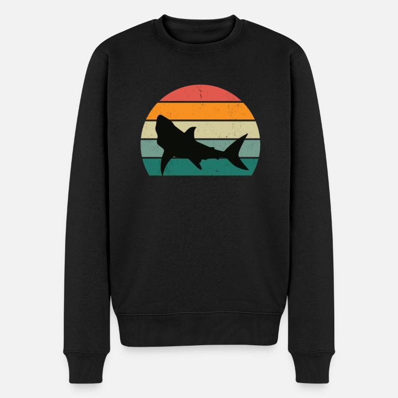 Requin Shark Fin Requin Blanc Requin Baleine Requin Requin - Pull Premium bio Homme - noir